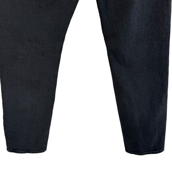 H&M Essentials No. 2 SZ 32/32 Jeans Mid-Rise Pocket Zip-Fly Faded Black Womens - Picture 6 of 8